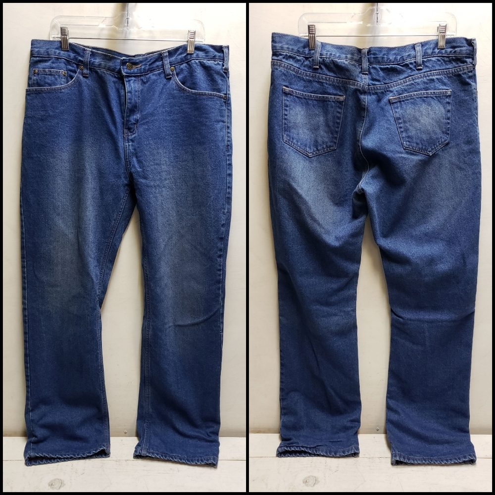 Berne flannel lined womens/ladies 14 regular denim blue jeans cold weather gear